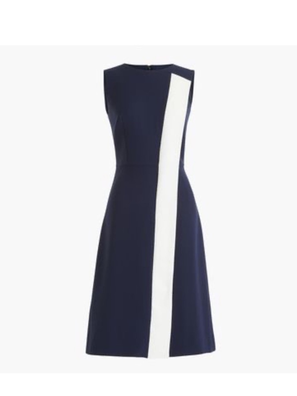 J. Crew Navy/White Asymmetrical Striped Sheath Dress
In 365 Crepe Size 4